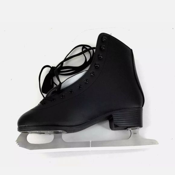 New in Box American Tricot Lined Figure Black Skates Size 13 Professional - Picture 4 of 7